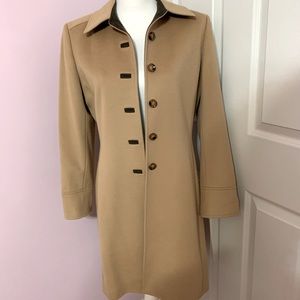 Tahari Petite Wool/cashmere trench coat ⭐️
